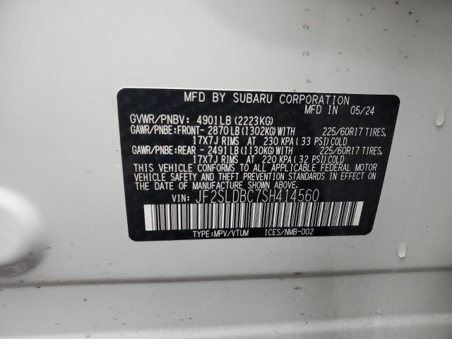 JF2SLDBC7SH414560 - 2025 SUBARU FORESTER PREMIUM Белый фото 14