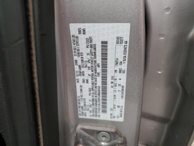 1FMCU9JX9FUB62532 - 2015 FORD ESCAPE TITANIUM ვერცხლისფერი ფოტო 13