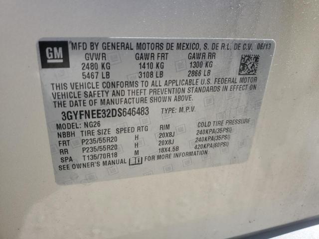 3GYFNEE32DS646483 - 2013 CADILLAC SRX PREMIUM COLLECTION GOLD photo 13