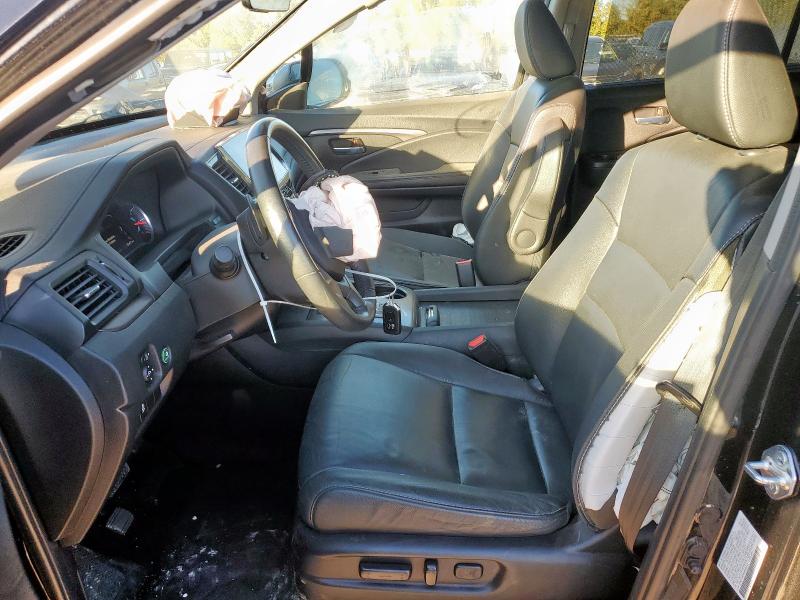 5FNYF5H54NB006343 - 2022 HONDA PILOT EXL BLACK photo 7