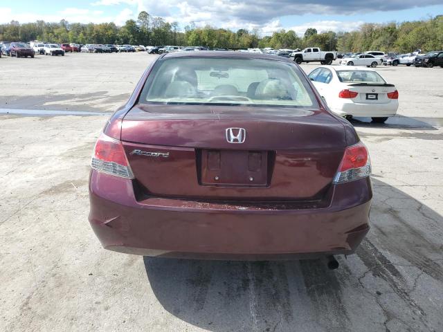 1HGCP26399A176253 - 2009 HONDA ACCORD LX MAROON photo 6
