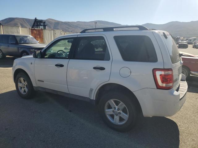 1FMCU49H78KB50667 - 2008 FORD ESCAPE HEV WHITE photo 2