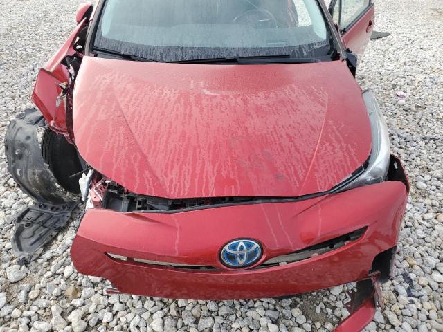 JTDKARFUXG3511390 - 2016 TOYOTA PRIUS RED photo 11