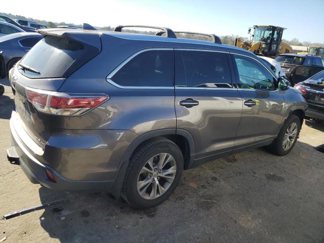 5TDJKRFH0ES035559 - 2014 TOYOTA HIGHLANDER XLE CHARCOAL photo 3
