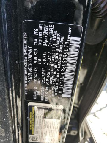 5XYZUDLB6HG399079 - 2017 HYUNDAI SANTA FE S 黑色 照片 13