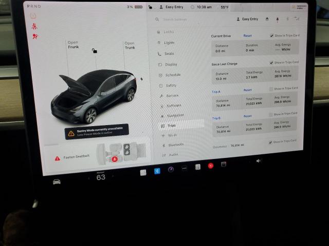 5YJYGAEE5MF188109 - 2021 TESLA MODEL Y Сұр фото 9