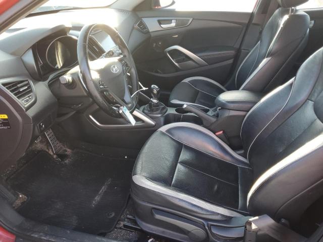 KMHTC6AE4DU179641 - 2013 HYUNDAI VELOSTER TURBO RED photo 7