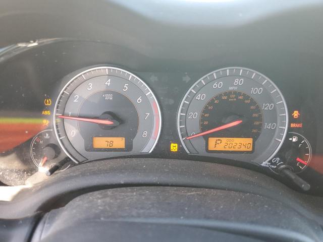 1NXBU4EE5AZ244628 - 2010 TOYOTA COROLLA BASE შავი ფოტო 9