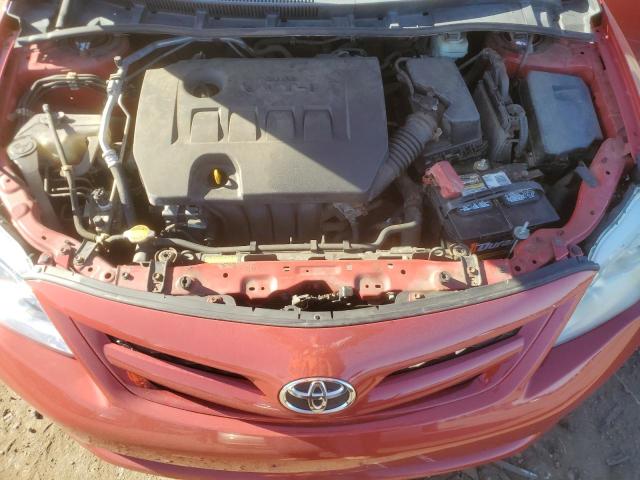 2T1BU4EEXCC814157 - 2012 TOYOTA COROLLA BASE Красный фото 11