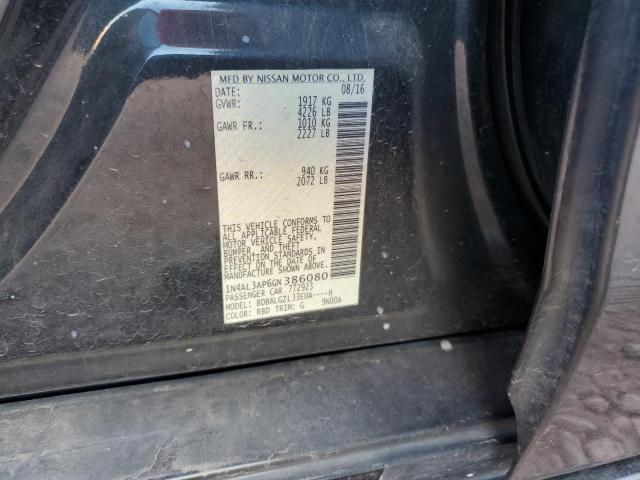 1N4AL3AP6GN386080 - 2016 NISSAN ALTIMA 2.5 BLACK photo 12