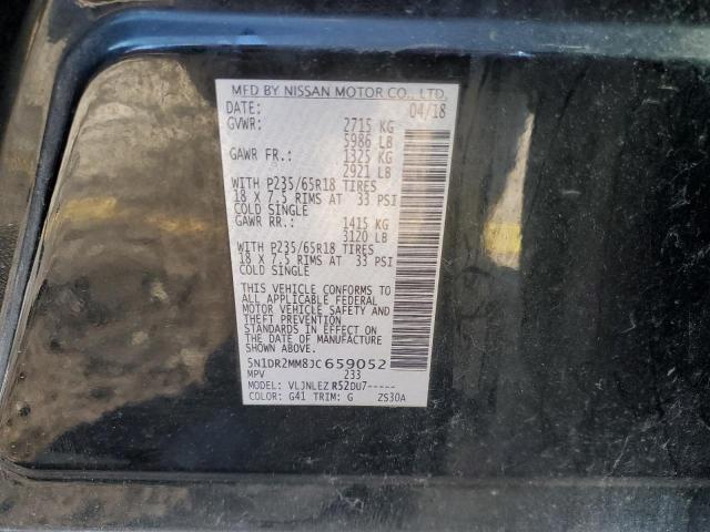 5N1DR2MM8JC659052 - 2018 NISSAN PATHFINDER S BLACK photo 13