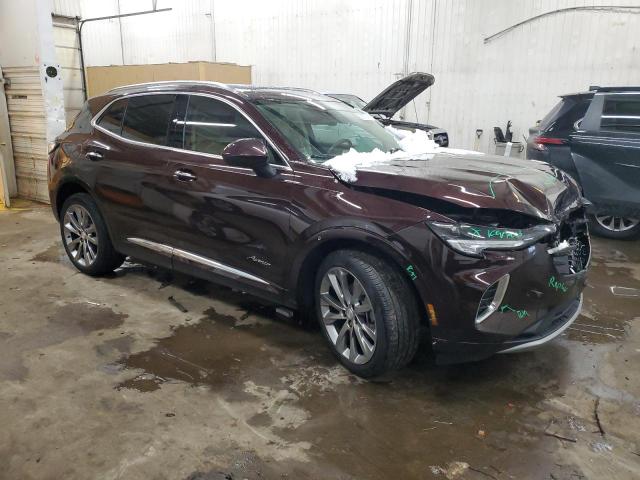 LRBFZSR49MD189956 - 2021 BUICK ENVISION AVENIR BURGUNDY photo 4