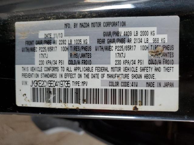 JM3KE2CY6E0419735 - 2014 MAZDA CX-5 TOURING BLACK photo 12