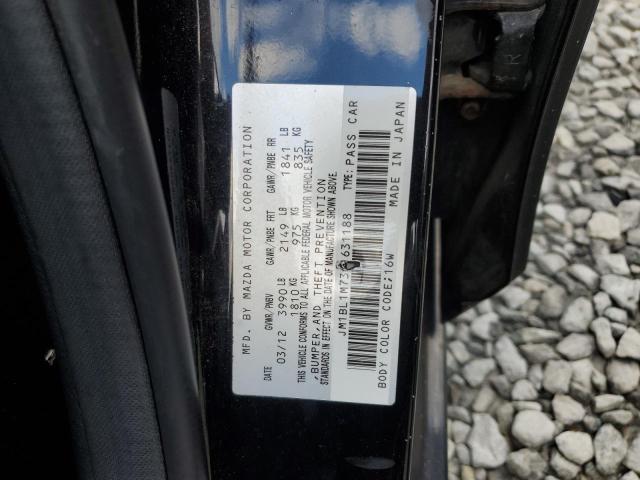 JM1BL1M73C1631188 - 2012 MAZDA 3 I 黑色 照片 12