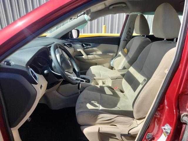 KNMAT2MT8GP608300 - 2016 NISSAN ROGUE S RED photo 7