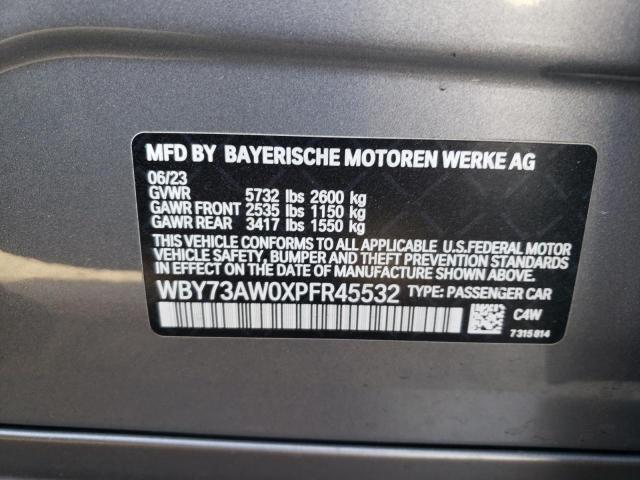 WBY73AW0XPFR45532 - 2023 BMW I4 EDRIVE 40 GRAY photo 13