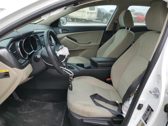 5XXGM4A72DG150394 - 2013 KIA OPTIMA LX WHITE photo 7