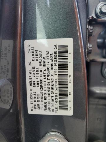 1HGCP3F87CA033813 - 2012 HONDA ACCORD EXL Boz foto 13