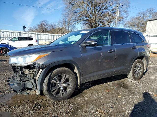 5TDJKRFH0GS303206 - 2016 TOYOTA HIGHLANDER XLE GRAY photo 1