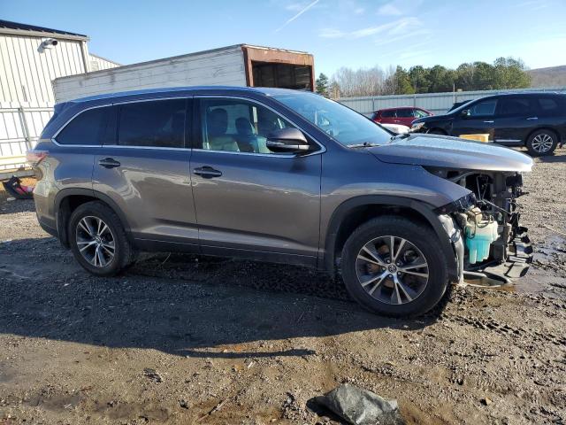 5TDJKRFH0GS303206 - 2016 TOYOTA HIGHLANDER XLE GRAY photo 4