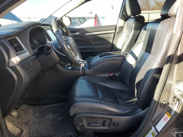 5TDJKRFH0GS303206 - 2016 TOYOTA HIGHLANDER XLE GRAY photo 7