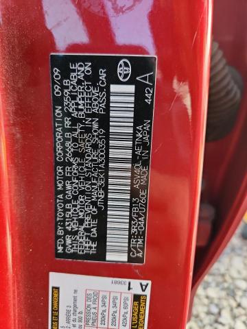 JTNBF3EK1A3003519 - 2010 TOYOTA CAMRY BASE Qırmızı foto 12