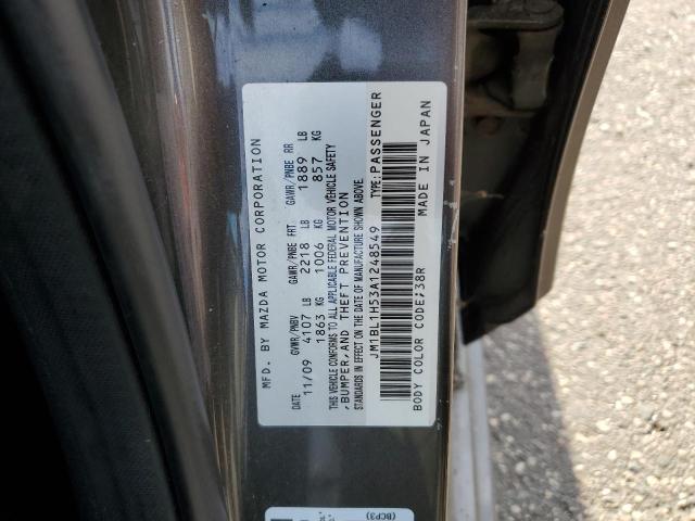 JM1BL1H53A1248549 - 2010 MAZDA 3 S 灰色 照片 13