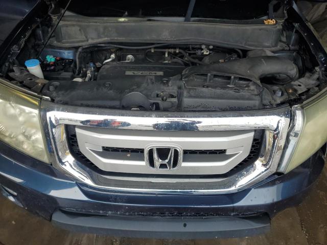 5FNYF4H57AB024677 - 2010 HONDA PILOT EXL BLUE photo 12