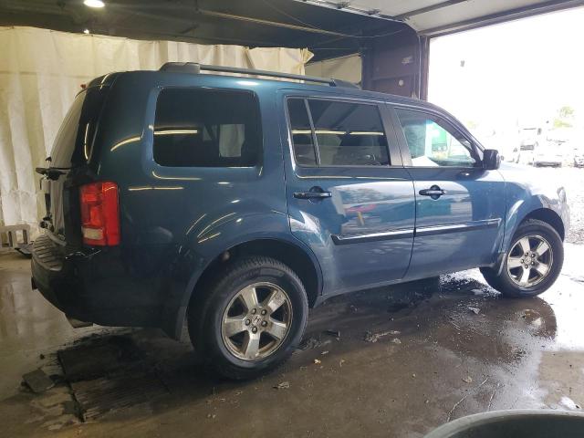 5FNYF4H57AB024677 - 2010 HONDA PILOT EXL BLUE photo 3