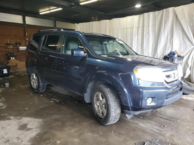 5FNYF4H57AB024677 - 2010 HONDA PILOT EXL BLUE photo 4