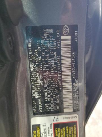 4T4BF1FK2ER346963 - 2014 TOYOTA CAMRY L GRAY photo 12