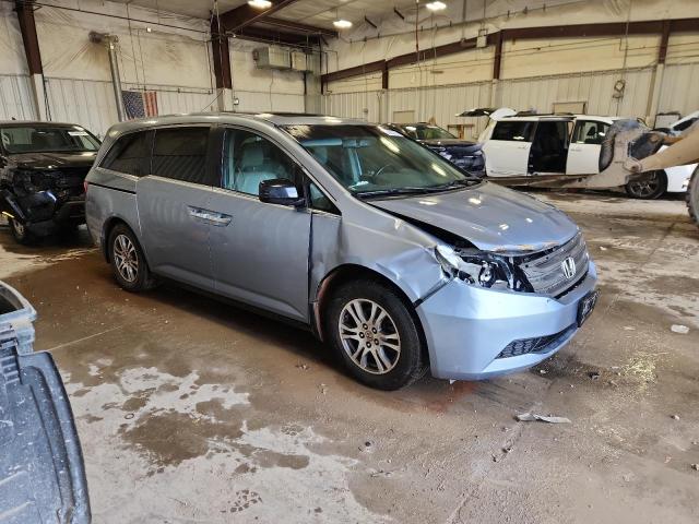 5FNRL5H67CB002810 - 2012 HONDA ODYSSEY EXL BLUE photo 4