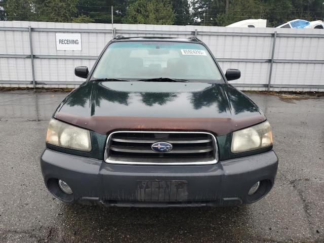 JF1SG63694H753773 - 2004 SUBARU FORESTER 2.5X GREEN photo 5