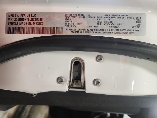 3C6RR6KT6LG219088 - 2020 RAM 1500 CLASS TRADESMAN Ağ foto 12