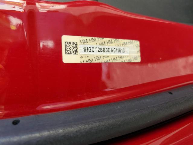 1HGCT2B83DA011613 - 2013 HOND ACCORD EXL 红色 照片 12