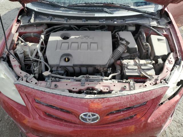 JTDBU4EE8C9172396 - 2012 TOYOTA COROLLA BASE Красный фото 11