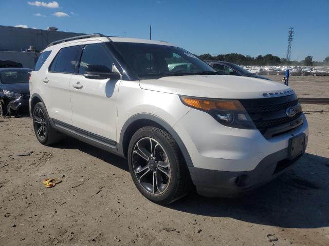 1FM5K8GTXFGB25534 - 2015 FORD EXPLORER SPORT WHITE photo 4