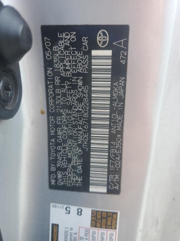 JTKDE167180228445 - 2008 TOYOTA SCION TC Gümüş foto 12