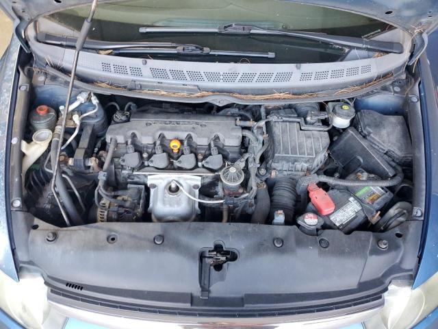 2HGFA16578H527963 - 2008 HONDA CIVIC LX BLUE photo 11