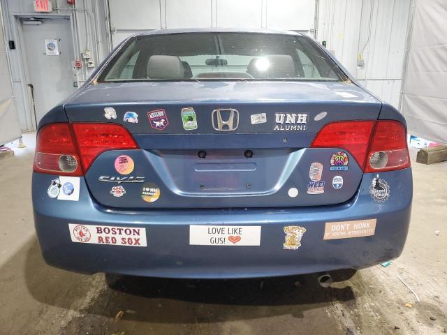 2HGFA16578H527963 - 2008 HONDA CIVIC LX BLUE photo 6