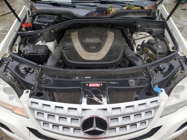 4JGBB8GBXBA697341 - 2011 MERCEDES-BENZ ML 350 4MATIC WHITE photo 12
