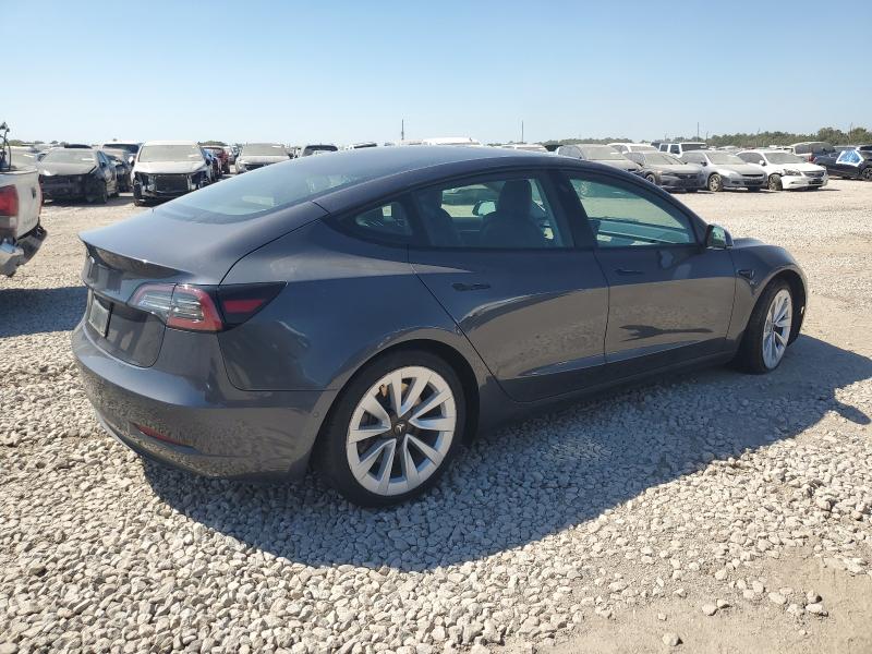 5YJ3E1EA3NF186857 - 2022 TESLA MODEL 3 Argent photo 3