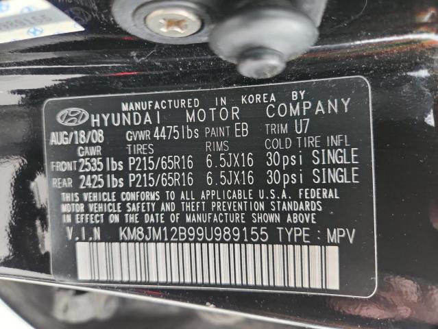 KM8JM12B99U989155 - 2009 HYUNDAI TUCSON GLS Qara foto 13