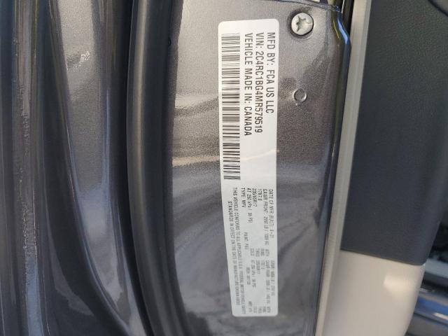 2C4RC1BG4MR579519 - 2021 CHRYSLER PACIFICA TOURING L Grafit foto 13