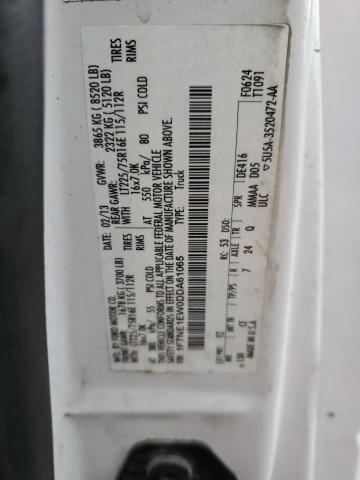 1FTNE1EW0DDA61065 - 2013 FORD ECONOLINE E150 VAN أبيض صورة 12