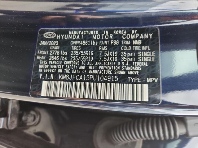 KM8JFCA15PU104915 - 2023 HYUNDAI TUCSON SEL CONVENIENCE BLACK photo 13