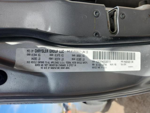 1C3CDFAA2DD267171 - 2013 DODGE DART SE GRAY photo 12
