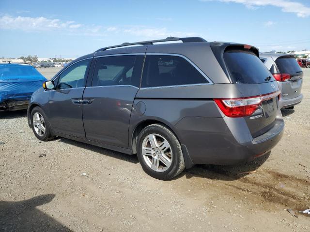 5FNRL5H91DB002863 - 2013 HONDA ODYSSEY TOURING GRAY photo 2