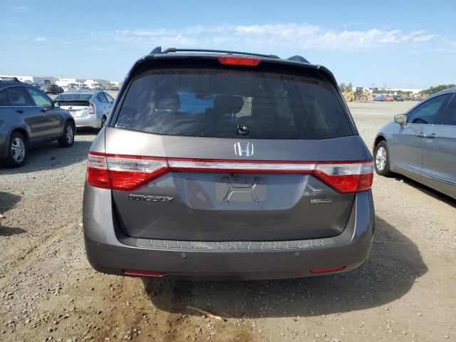 5FNRL5H91DB002863 - 2013 HONDA ODYSSEY TOURING GRAY photo 6