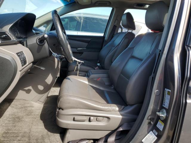 5FNRL5H91DB002863 - 2013 HONDA ODYSSEY TOURING GRAY photo 7